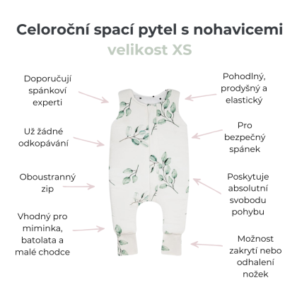 Celoročný spací vak s nohavicami Ivory Forest Sleepee