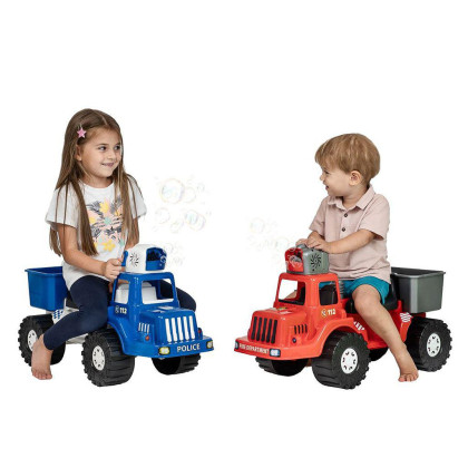 Detské hasičské odrážadlo s bublifukom 70 cm Bayo