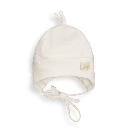 Čiapka pre bábätko Mimi Zája Light cream jednofarebná - smotanová Esito