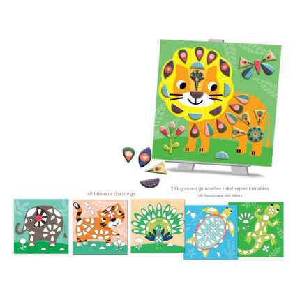 Tvorenie s nálepkami Na savane Créa Lign