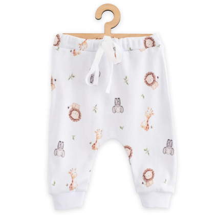 Detské bavlnené nohavice Jogger New Baby For Babies safari