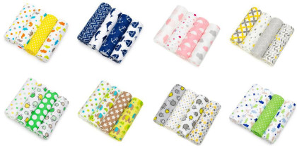 Látkové plienky - súprava 4 kusov 76 x 76 cm T-tomi