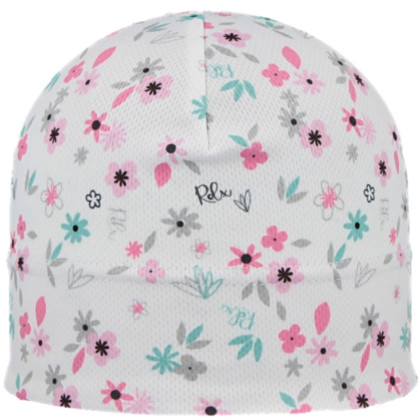 Funkčná čiapka Mikropolyester Kvety Biela RDX