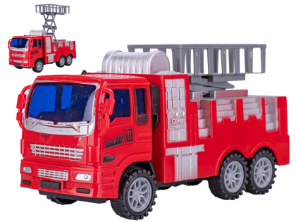 Auto hasiči 19 cm s plošinou na zotrvačník