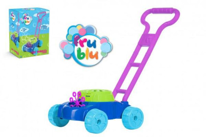 Bublifuk FRU BLU kosačka plast sada na výrobu mydlových bublín + náplň 0,5L