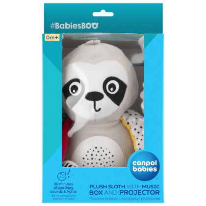 Senzorická hračka s melódiami a projektorom 3v1 BabiesBoo leňochod Canpol babies