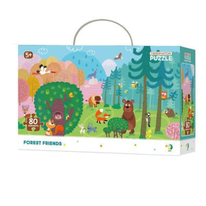 Puzzle Priatelia z lesa 45 x 31cm 80 dielikov