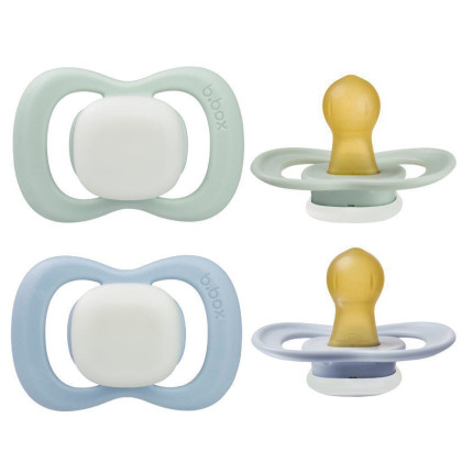 Cumlíky z prírodného kaučuku 2 ks 0-6 m B.box Glow