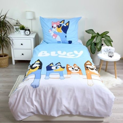Obliečky Bluey 140 x 200, 70 x 90 cm Jerry Fabrics