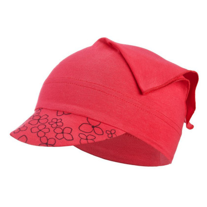 Šatka tenká šilt Outlast®s UV faktorom 50+ jahodové/jahodové kvietky
