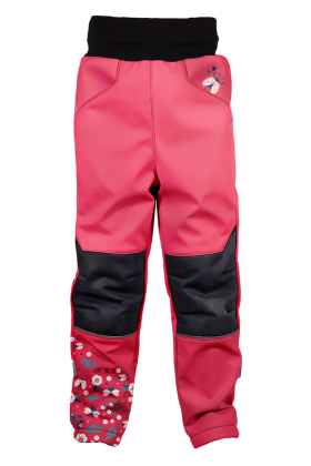 Softshellové nohavice detské Lienky červené Wamu