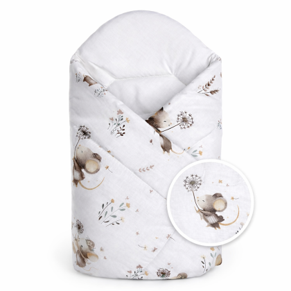 Zavinovačka pre bábätko Klasik Malá myška biela/béžová Baby Nellys