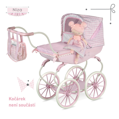 Plyšová bábika Niza 20046 DeCuevas 36 cm s kolískou DeCuevas