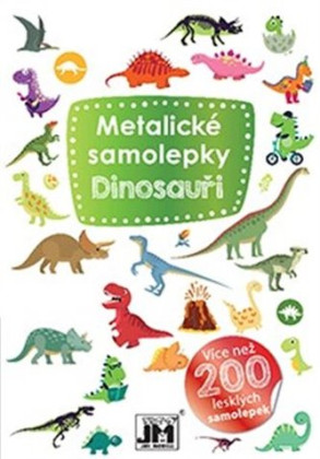 Metalické samolepky Dinosaury