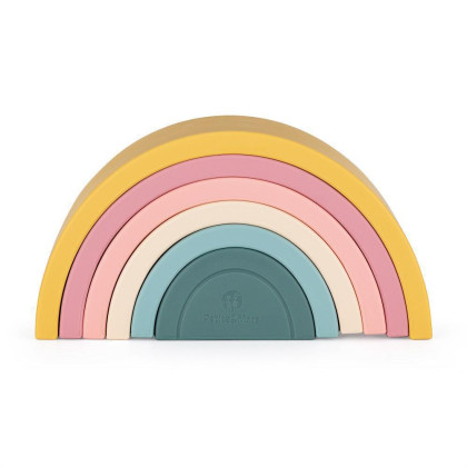 Hračka silikónová skladacia Rainbow 12 m+ Petite&Mars