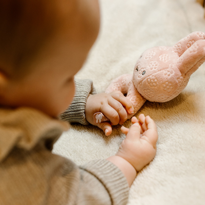 Hrkálka králiček Miffy Pink Flower Little Dutch