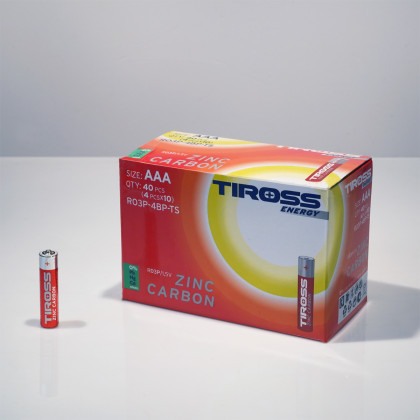 Batéria AAA (R03P, 1.5 V) zinko-uhlíkové balenie 4 ks