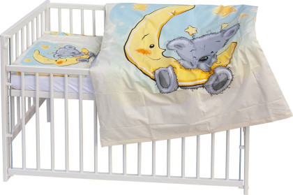 Detská postieľka s kompletnou výbavou Scarlett 120 x 60 cm - Mimas