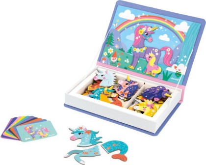 Magnetibook Jednorožec Magnetická kniha pre deti Janod