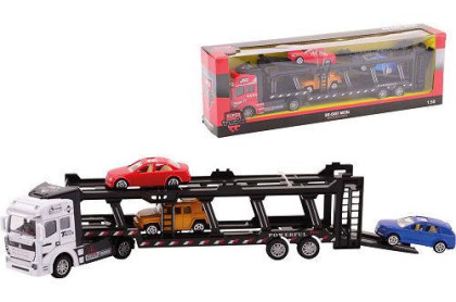 Nákladné auto - preprava áut kovový model