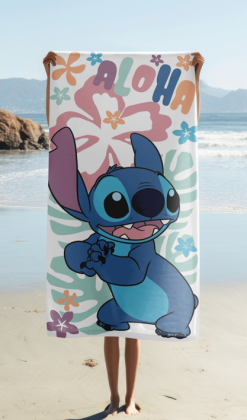 Osuška Lilo a Stitch "Hawaiian Harmony" 70 x 140 cm Jerry Fabrics