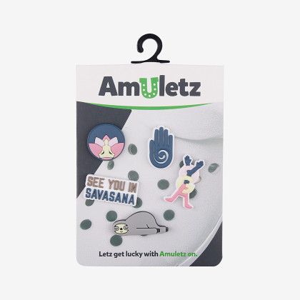 Amulety - ozdoby na topánky Amuletz See you in Savasana mix Coqui