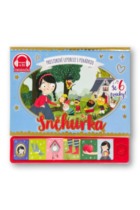 Snehulienka - priestorové leporelo s rozprávkou so 6 zvukmi