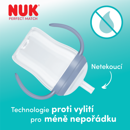 Fľaštička na učenie Perfect Match so slamkou 150 ml Nuk