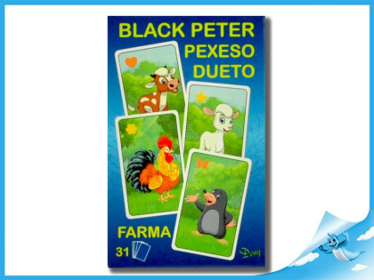 Čierny Peter/Pexeso/Dueto farma 3v1 31 ks