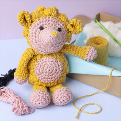 Sada na háčkovanie ježko Amigurumi