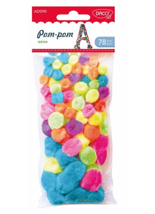 Bambulky neónové 78 ks