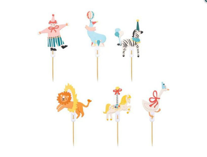 Tortová ozdoba - Cirkus, 9-11.5 cm, mix