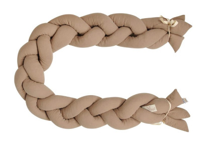 Mušelínový mantinel vrkoč 200 cm Babymatex - chránič do postieľky