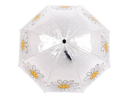 Dievčenské priehľadný dáždnik kvety