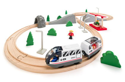 Vláčikodráha - Osmička , 45 dielov Woody