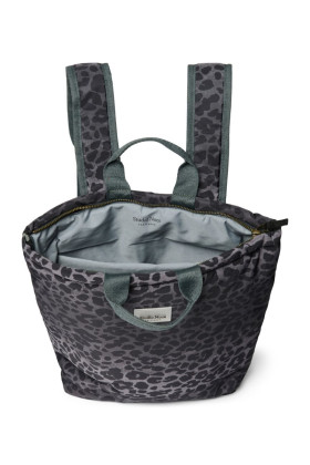 Puffy Adult Backpack - batoh Black Leopard Studio Noos