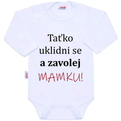 Body s potlačou New Baby a zavolaj Mamku!