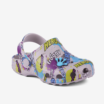 Detské clogsy nazúvaky Little Frog sivé Hero amulet Coqui