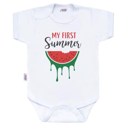 Body s potlačou New Baby My first Summer