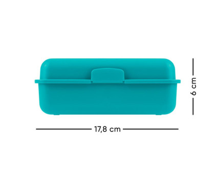 Box na desiatu Dúha tyrkysový Baagl