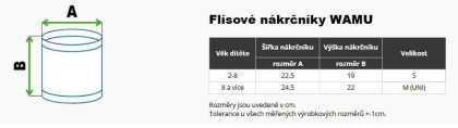 Detský fleecový nákrčník červený (Lienky) veľ. S Wamu