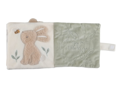 Textilná knižka s aktivitami Newborn Naturals Little Dutch