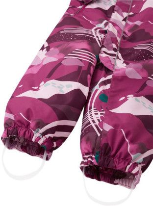 Detský zimný overal s membránou Reima Puhuri - Cool Burgundy