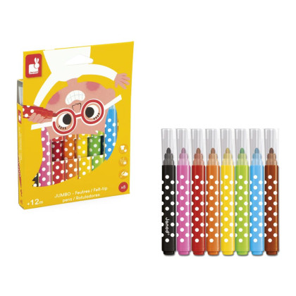 Colorino Moje prvé fixky 6 farieb Janod