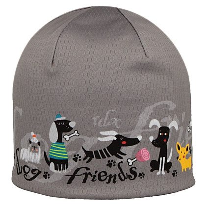 Chlapčenská funkčná čiapka s fleecom Picowinter Friends šedá RDX