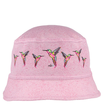 Letný klobúčik s potlačou Kolibríky ružová RDX