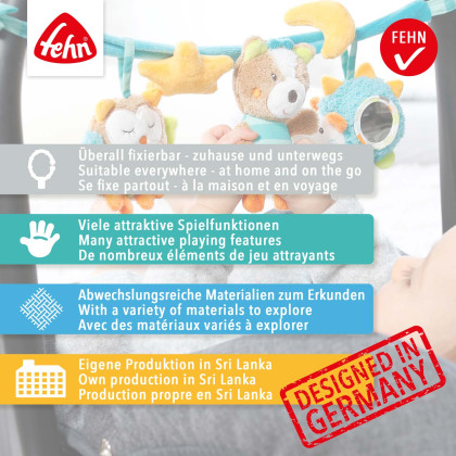 Reťaz na kočík plameniak, Pink Baby Fehn