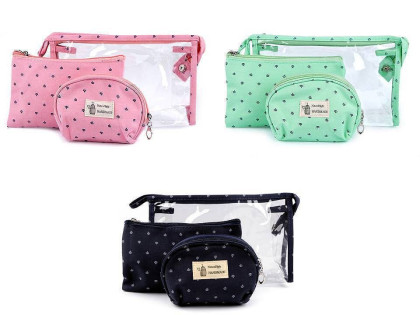 Kozmetické tašky súprava 3 ks