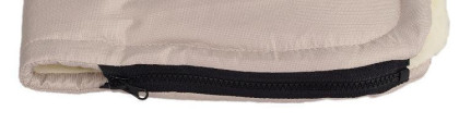 Merino rukávnik na kočík z ovčej/ťavej vlny na zips 30 x 50 cm