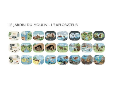 Moulin Roty Sada premietacích príbehov Divoké zvieratá so zápisníkmi